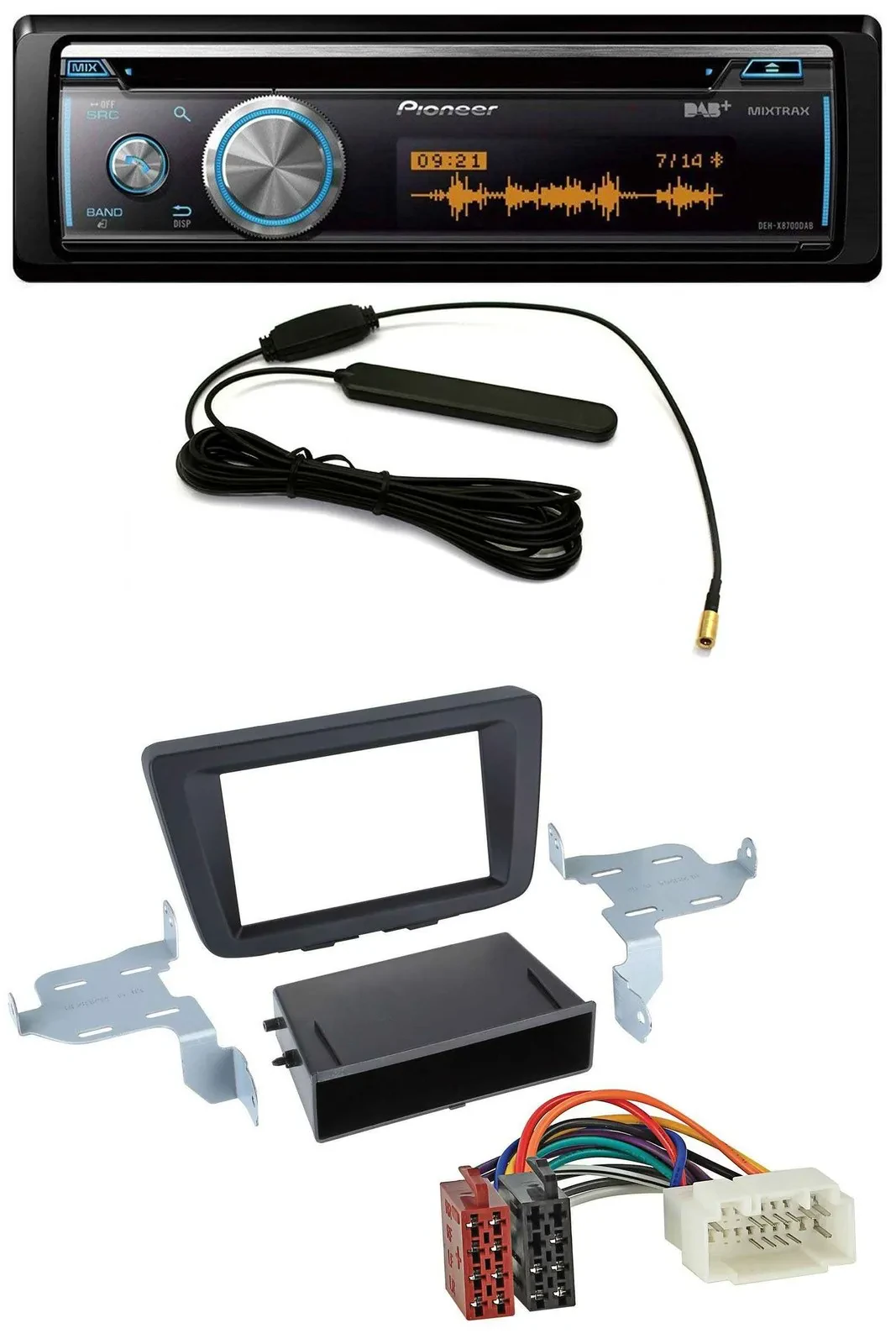 Автомагнитола для Suzuki Baleno (EW, с 2016) Pioneer CD, USB, Bluetooth, DAB, MP3