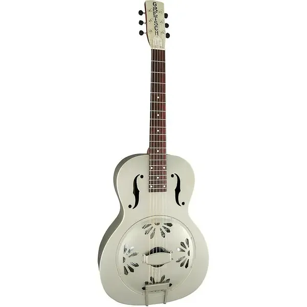 Резонаторная гитара Gretsch G9201 Honey Dipper Round-Neck Brass Body Biscuit Cone