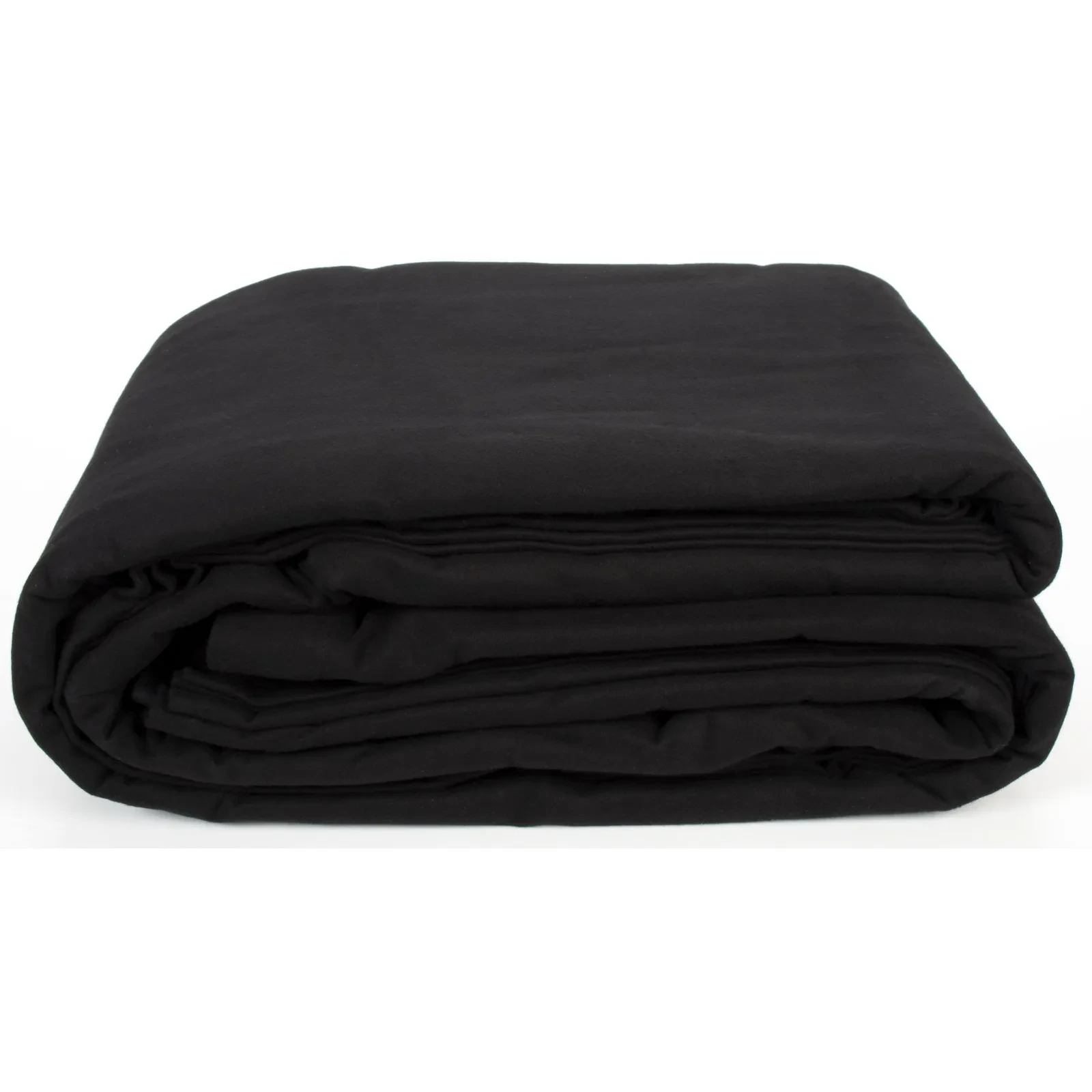 Premium Bühnenmolton 15m x 300cm 300g/qm Schwarz 100% Baumwolle B1 Zertifiziert