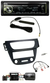 Pioneer MP3 USB CD DAB Lenkrad Autoradio für Renault Megane III 09-12 schwarz