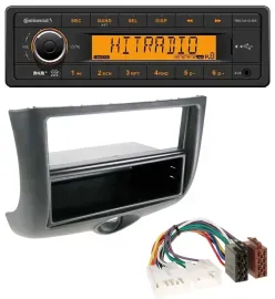 Continental 1DIN DAB MP3 AUX USB Autoradio für Toyota Yaris (1999-2003)