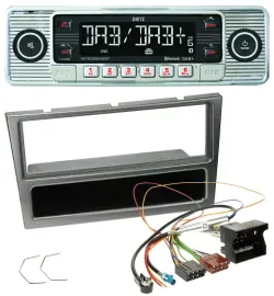 Dietz Bluetooth MP3 DAB USB Autoradio für Opel Corsa C Quadlock 2004-2006 alumin