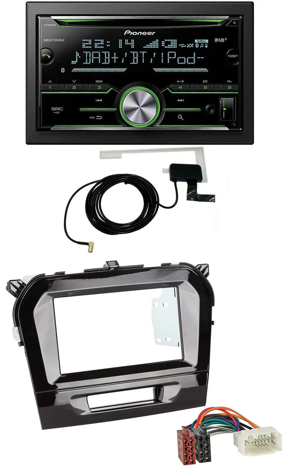 Pioneer CD USB MP3 Bluetooth 2DIN DAB Autoradio für Suzuki Vitara (ab 2015)