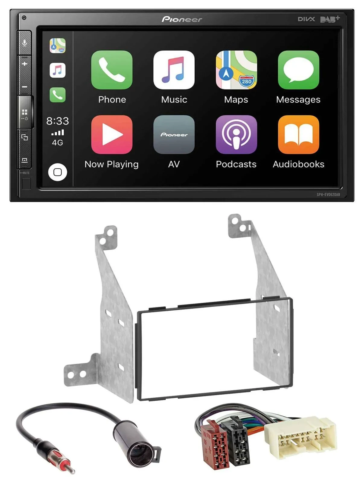 Pioneer USB MP3 DAB 2DIN Bluetooth Autoradio für Nissan Pathfinder 04-07