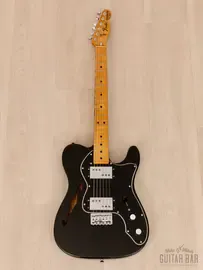 Электрогитара полуакустическая Fender Telecaster Thinline HH Black w/case USA 1978