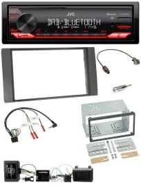 JVC Bluetooth USB DAB Lenkrad Autoradio für Ford Kuga 2008-2012 anthrazit