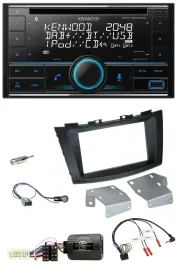 Kenwood CD 2DIN DAB USB Lenkrad Bluetooth Autoradio für Suzuki Swift ab 2011