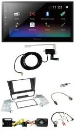 Pioneer DAB Lenkrad Bluetooth 2DIN USB Autoradio für BMW 3er E92 E93 E90 E91 ohn