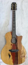 Luna Guitars Luna Vista Eagle 12 String  Tropical Wood Acoustic Electric Guitar w/Hard Case