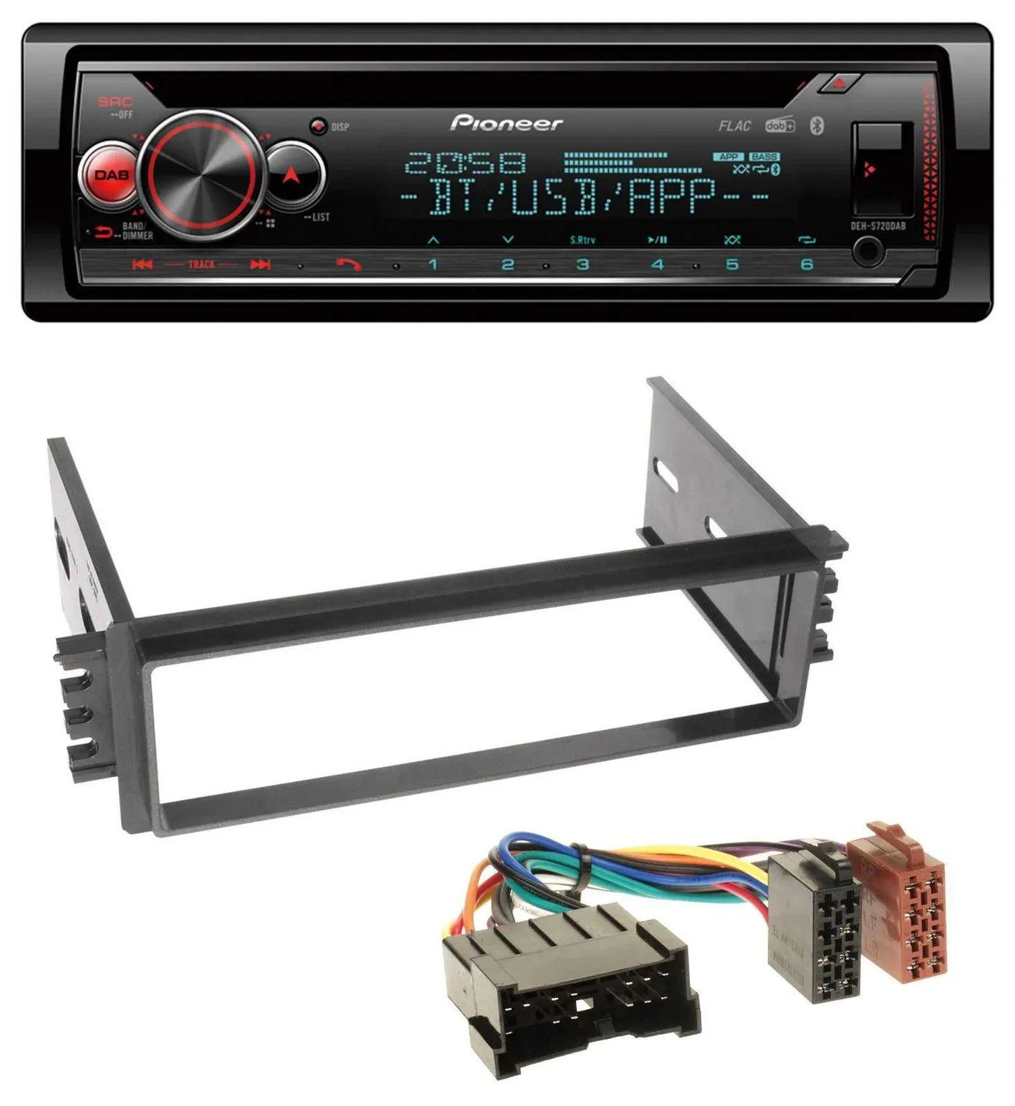 Pioneer MP3 DAB CD Bluetooth USB Autoradio für Hyundai Accent (2002-2005)