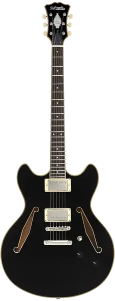 Электрогитара полуакустическая D'Angelico Excel DC Tour Semi-hollowbody Black