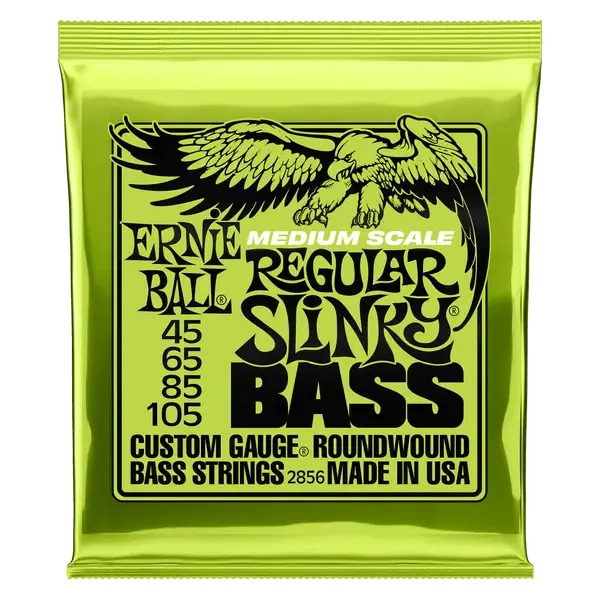 Струны для бас-гитары Ernie Ball 2856 Regular Slinky Medium Scale 45-105