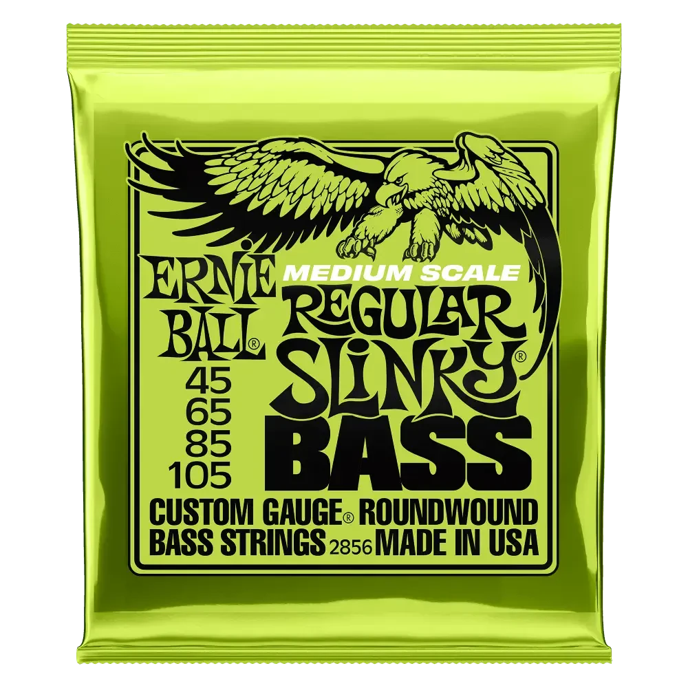 Струны для бас-гитары Ernie Ball 2856 Regular Slinky Medium Scale 45-105