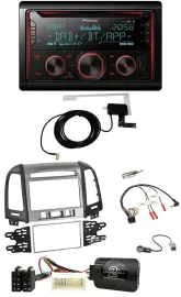 Pioneer 2DIN Lenkrad DAB USB CD Bluetooth Autoradio für Hyundai Santa Fe 3 Schal