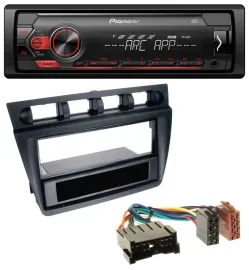 Pioneer DAB 1DIN MP3 AUX USB Autoradio für Kia Picanto (ab 2006) - schwarz