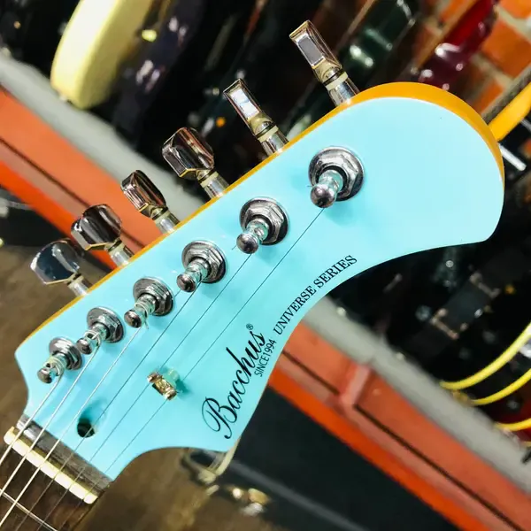 Bacchus BMS-1R Mustang SS Tremolo Sonic Blue Japan 1990s Bacchus BMS-1R Mustang SS Tremolo Sonic Blue Japan 1990s