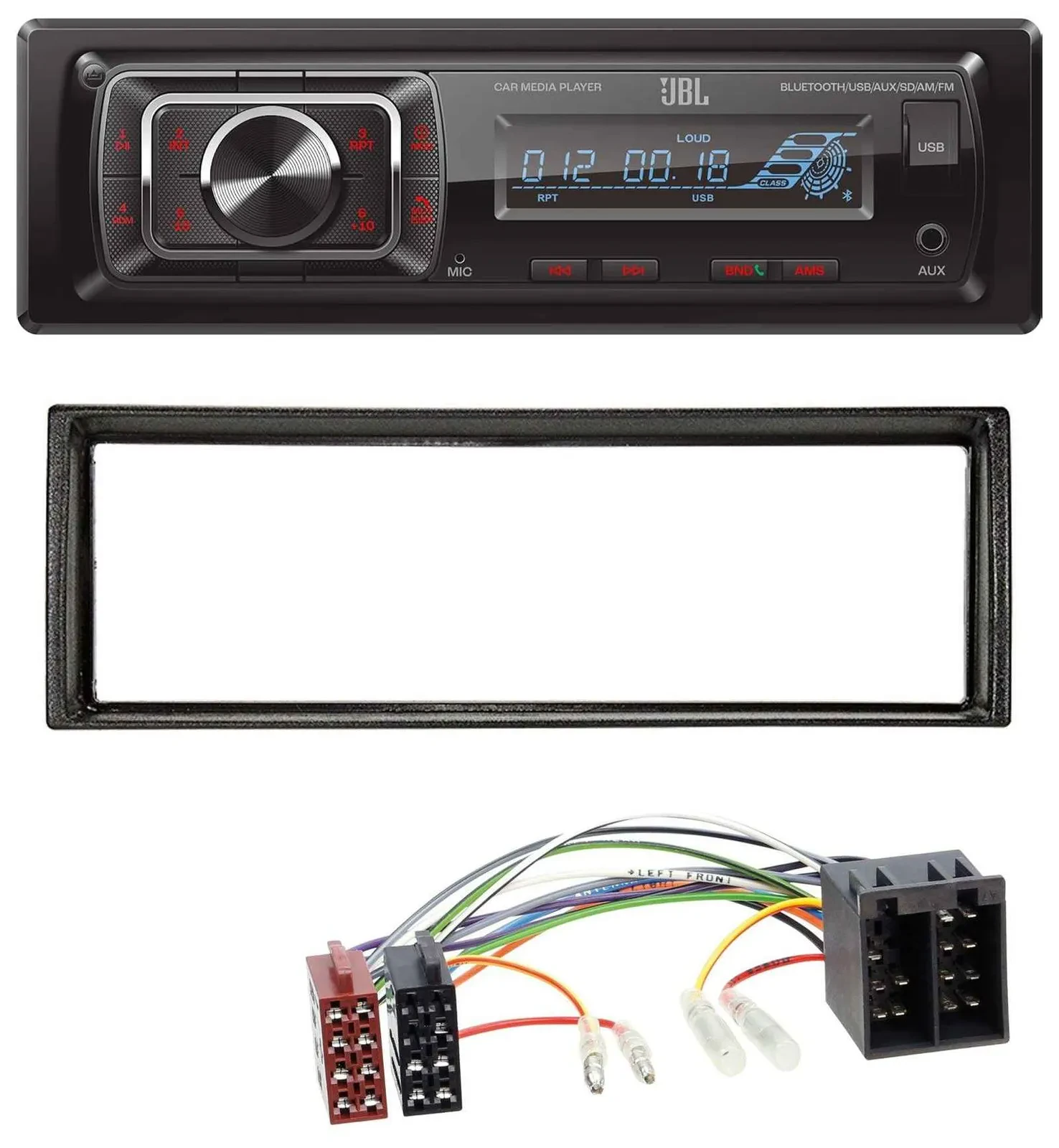 JBL SD AUX MP3 USB Bluetooth Autoradio für VW Golf 2 83-92 Jetta II 84-92 T4 90-