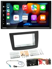 Автомагнитола Kenwood 2-DIN, DAB, USB, Bluetooth, MP3 для Alfa Romeo Mito 955 (с 2014)