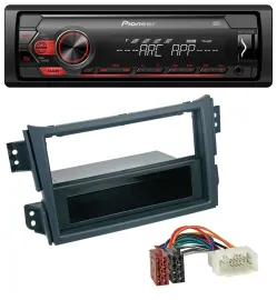 Pioneer DAB 1DIN MP3 AUX USB Autoradio für Opel Agila B 2008-2014 Suzuki Splash