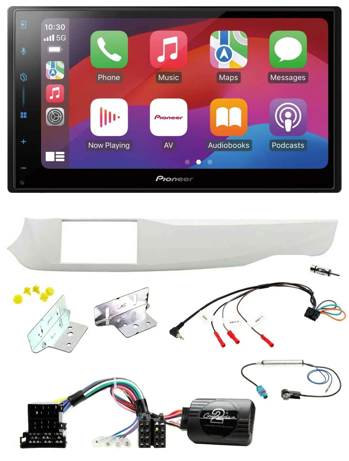 Pioneer DAB USB Lenkrad Bluetooth 2DIN Autoradio für Alfa Giulietta 10-14 940 we