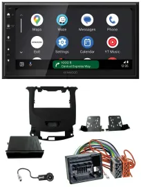 Автомагнитола Kenwood 2DIN DAB, Bluetooth, USB, MP3 для Chevrolet Cruze (с 2016), черный (piano black)