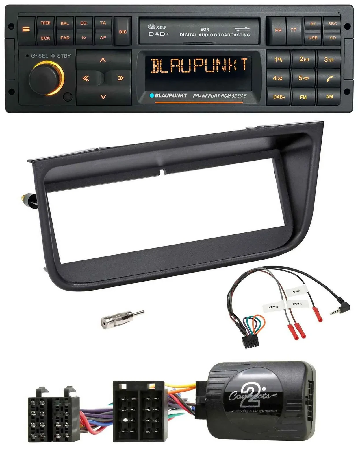 Blaupunkt USB DAB SD Lenkrad Bluetooth Autoradio für Peugeot 406 2002-2005