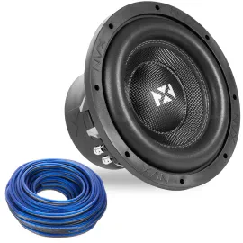 NVX VCW102 1000W RMS 10" Dual 2-Ohm Subwoofer+25Ft Speaker Wire