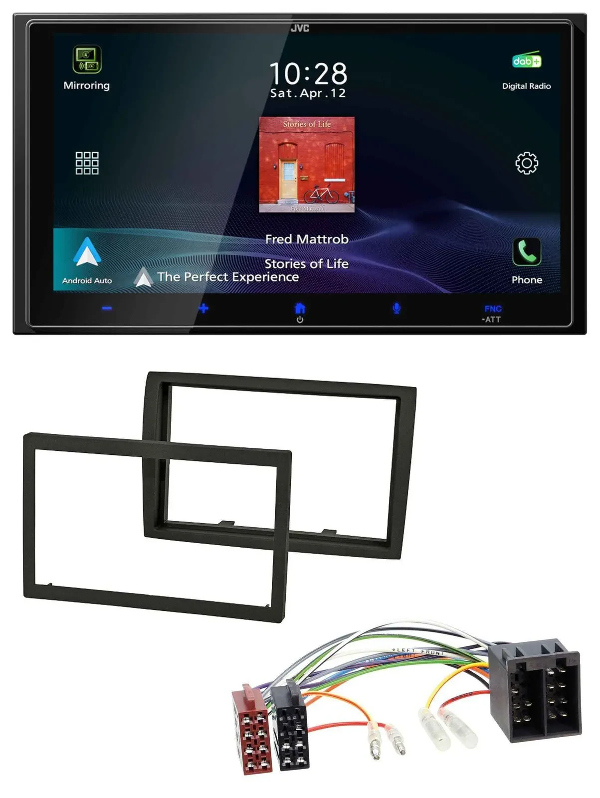 JVC USB Bluetooth 2DIN DAB MP3 Autoradio für Citroen Jumper 11-21 Peugeot Boxer