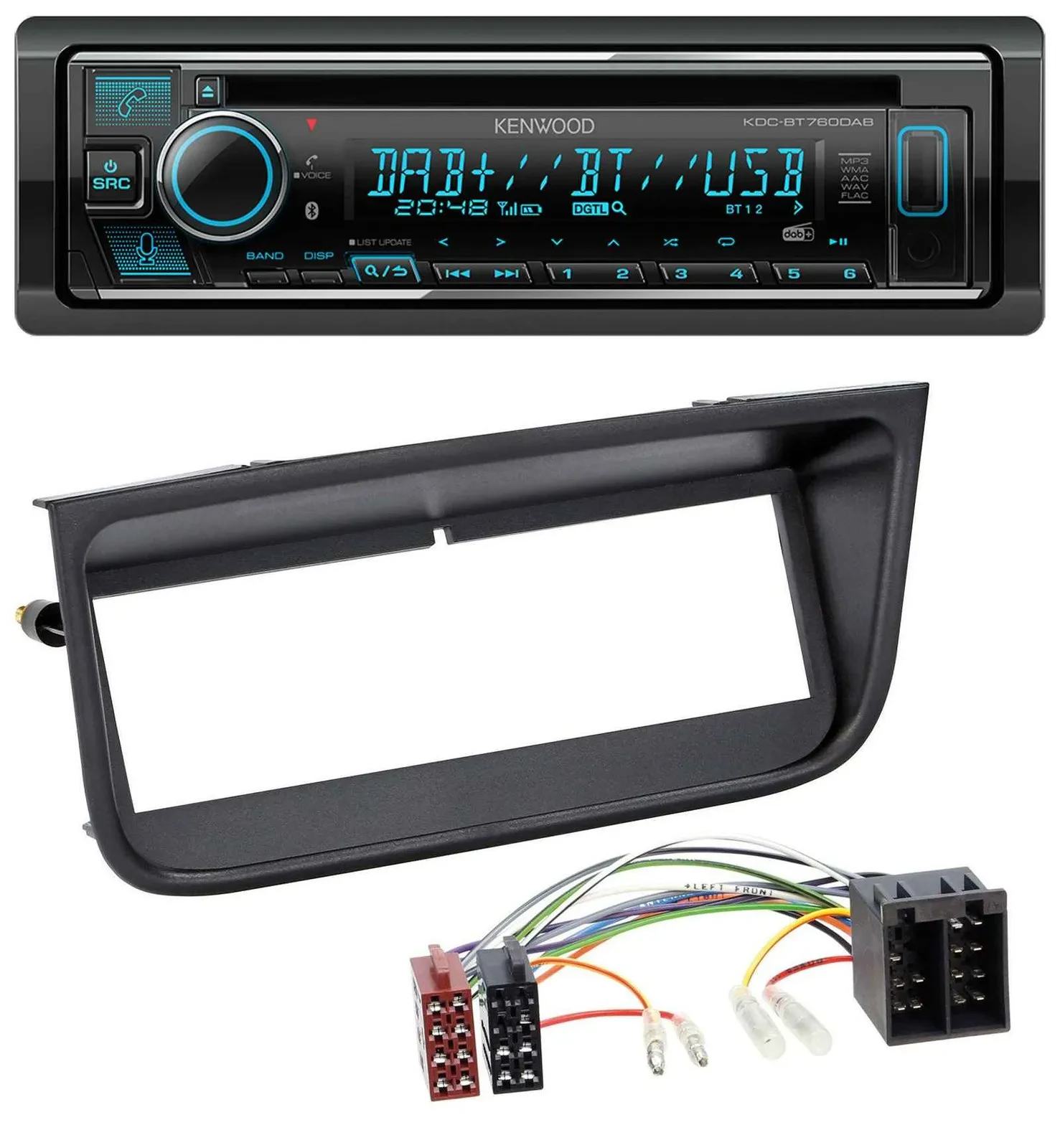 Kenwood MP3 Bluetooth DAB USB CD Autoradio für Peugeot 406