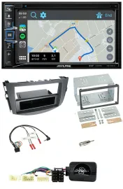 Автомагнитола для Toyota RAV4 2006–2011 Alpine 2DIN, навигация, DAB, TMC, Bluetooth, USB