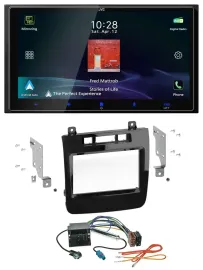 JVC USB Bluetooth 2DIN DAB MP3 Autoradio für VW Touareg (2010-2014)