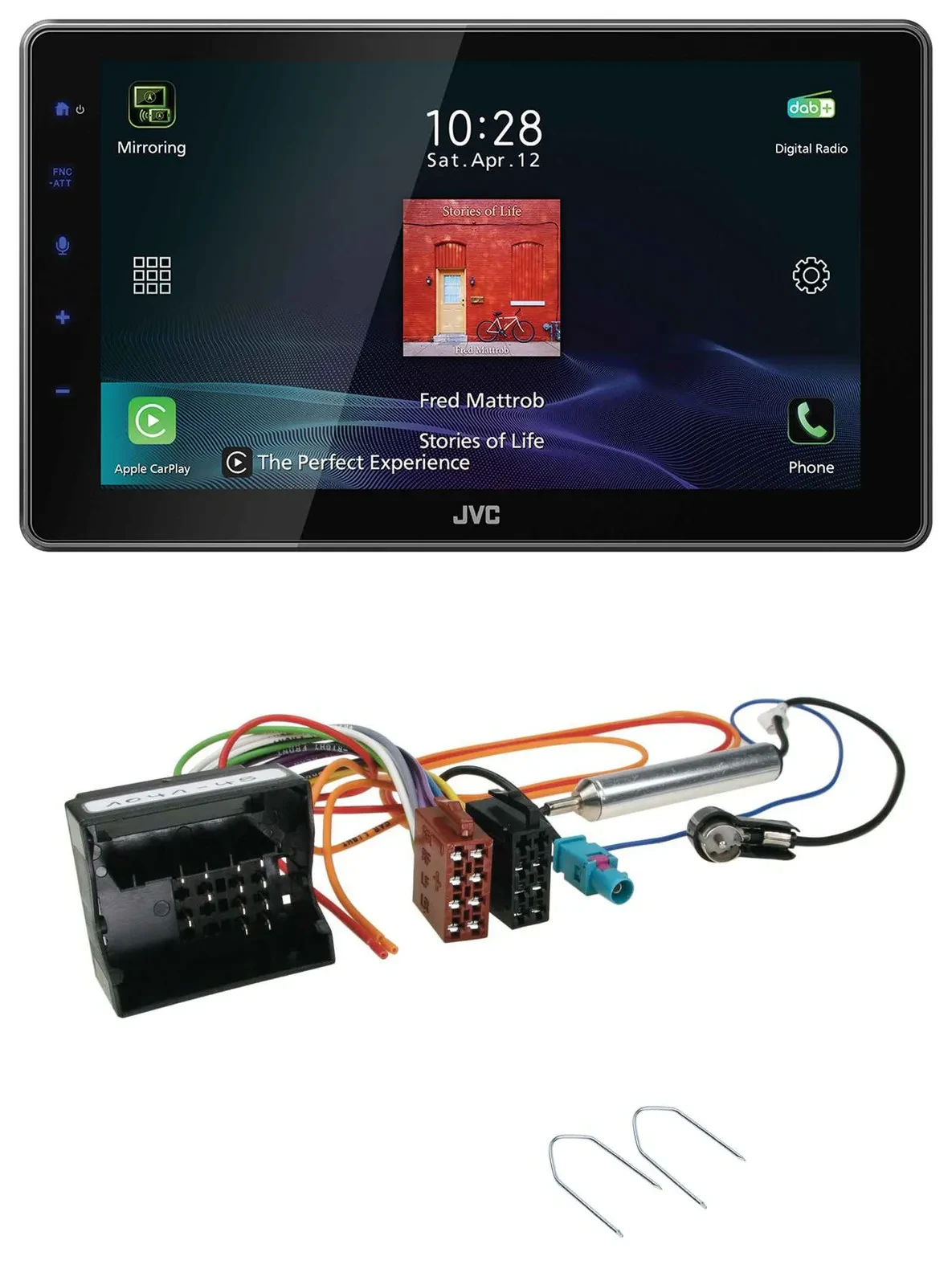 Автомагнитола для Peugeot Expert/Traveller (с 2016) JVC DAB, MP3, Bluetooth, USB