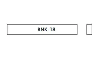 Заготовка верхнего порожка для гитары Hosco BNK-18