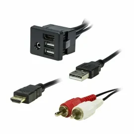 Axxcess AXUSB-GM6 USB/AUX/HDMI Replacement Panel GM for 2014-2017 Chevy/Cadillac