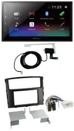 Pioneer DAB MP3 Bluetooth 2DIN USB Autoradio für Mitsubishi Pajero Shogun ab 14