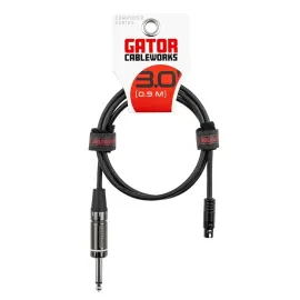 Gator Composer Straight Wireless Instrument Cable – 3 foot