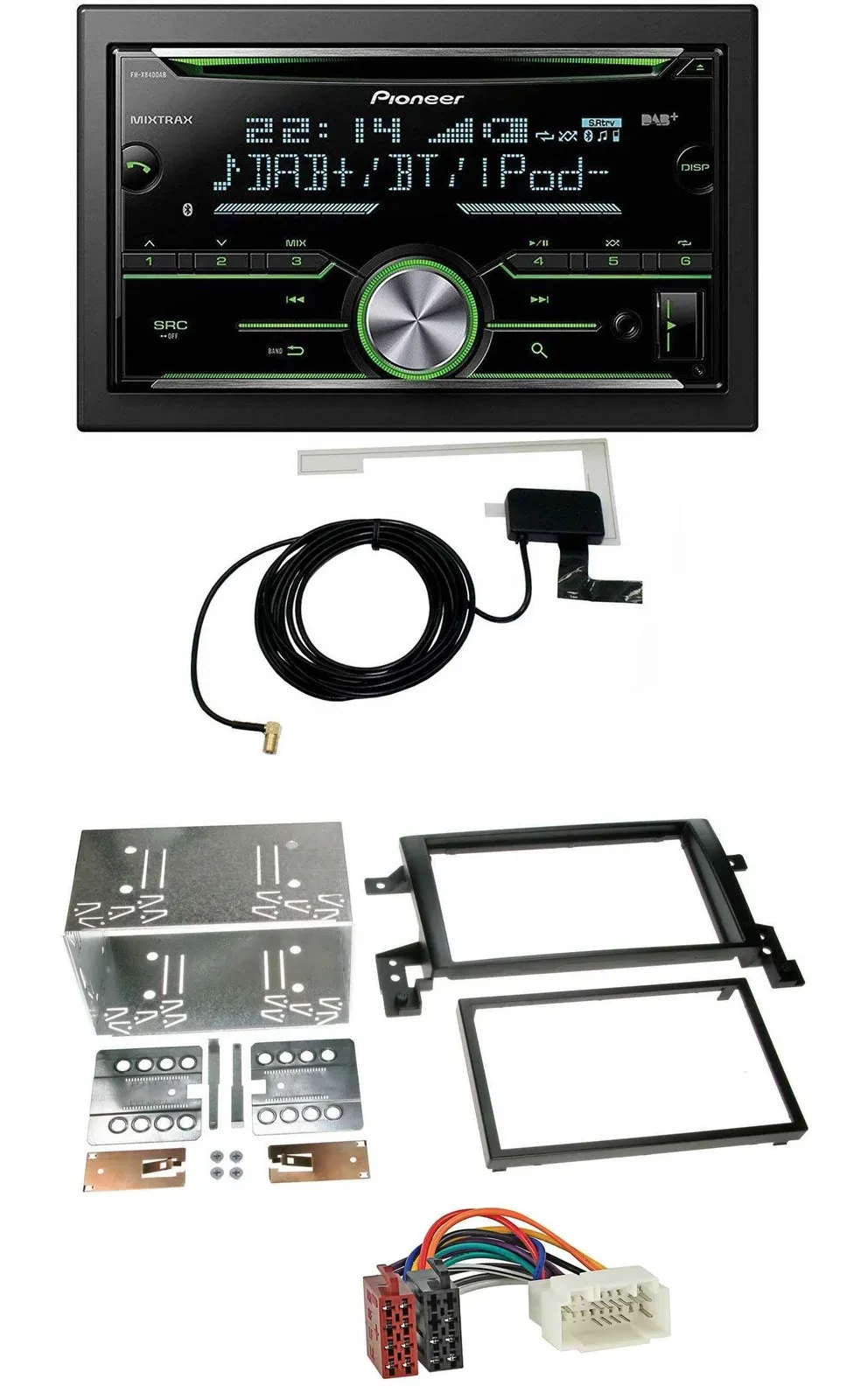 Pioneer CD USB MP3 Bluetooth 2DIN DAB Autoradio für Suzuki Grand Vitara ab 2005