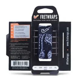 Gruv Gear FW1-BNB-SM FretWraps String Muter 1-Pack, Black Banana Small