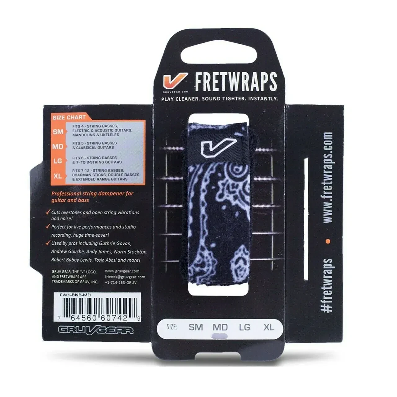 Глушитель струн Gruv Gear FretWraps String Muter Black Banana Small