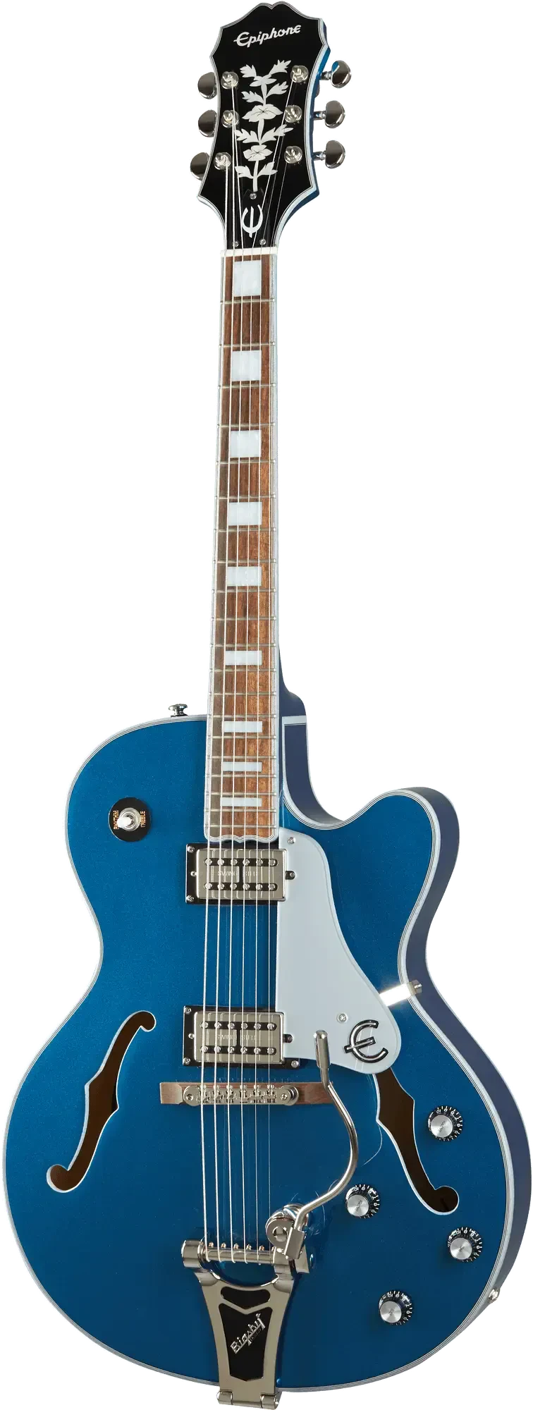 Электрогитара полуакустическая Epiphone Emperor Swingster Delta Blue Metallic