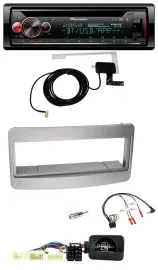 Автомагнитола для Toyota RAV4 2001–2006 Pioneer DAB, CD, USB, Bluetooth, поддержка кнопок на руле, тёмный