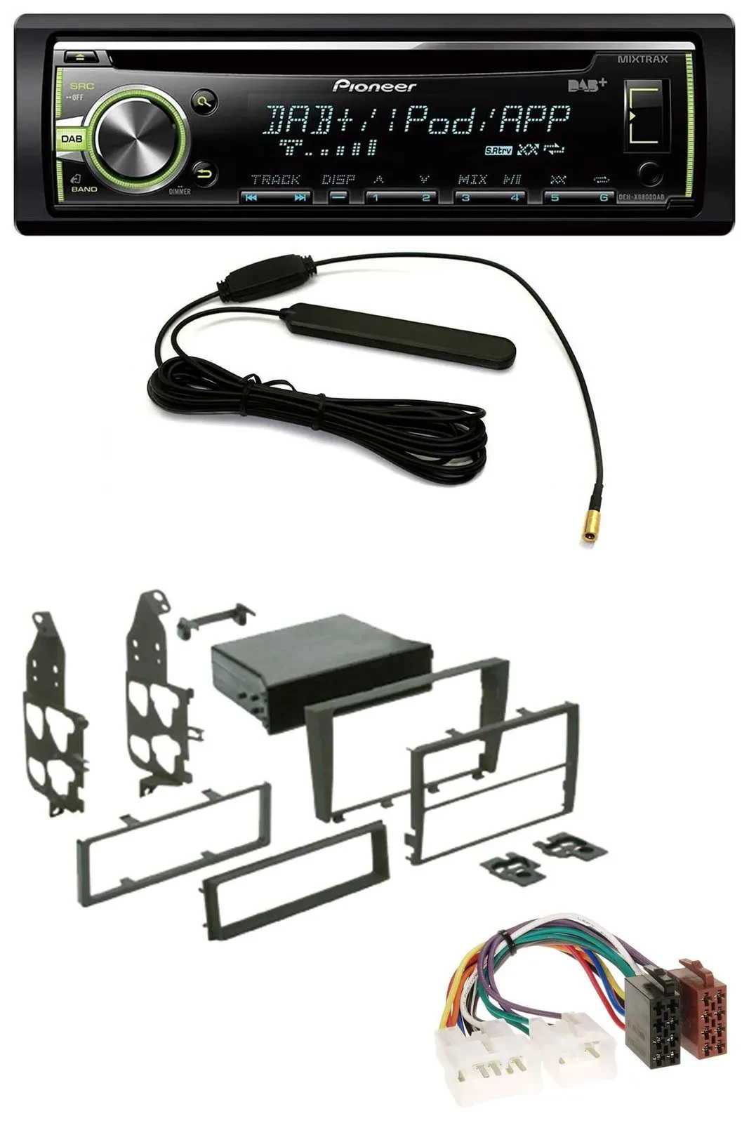 Pioneer MP3 USB CD DAB AUX Autoradio für Lexus IS 300 (XE1, 2001-2005)