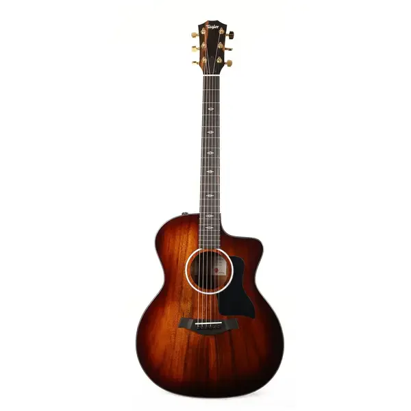 Электроакустическая гитара Taylor 224ce-K DLX Koa Grand Auditorium Acoustic-Electric Shaded Edgeburst