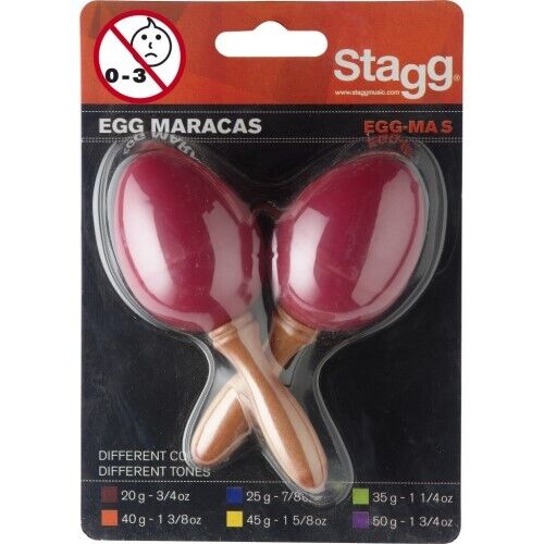 Маракасы Stagg EGG-MA S/RD Red
