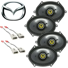1991-1994 Mazda Navajo Kicker 6x8" Front+Rear Factory Speaker Replacement Kit