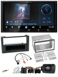 Kenwood Bluetooth 2DIN USB DAB Lenkrad Autoradio für Saab 9-3 2008-2012