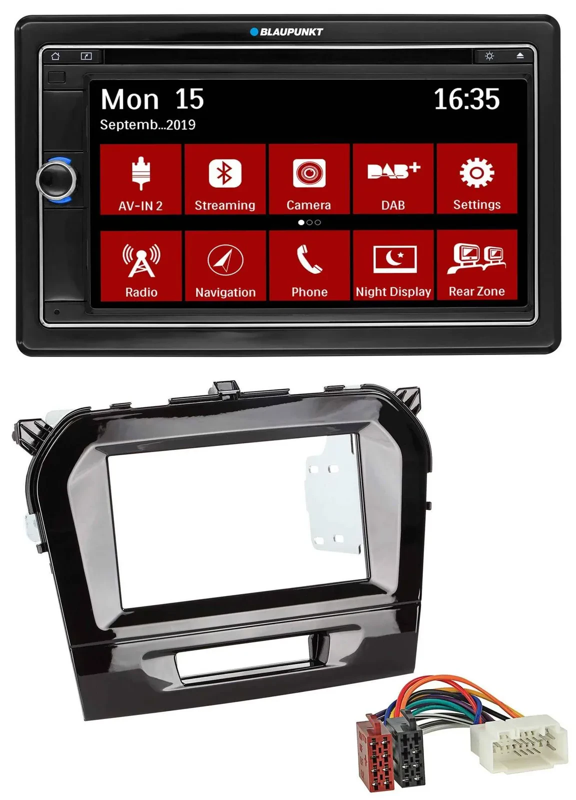 Blaupunkt Bluetooth DAB 2DIN USB DVD MP3 Autoradio für Suzuki Vitara (ab 2015)