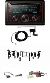 Pioneer 2DIN MP3 DAB USB CD Bluetooth Autoradio für Nissan Micra 2013-2017 schwa