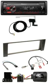 Автомагнитола Pioneer 1DIN USB DAB MP3 для Audi A4 (2000–2004) ISO