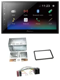 Автомагнитола Pioneer 2-DIN USB Bluetooth DAB MP3 для Alfa Romeo 159/Brera/Spider